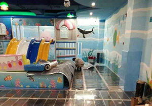 鞍山家樂福一層兒童樂園電地熱改造